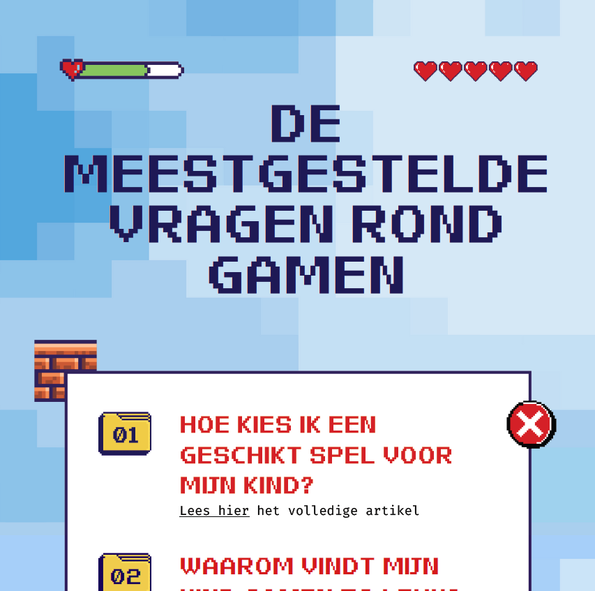 Visual 'De meestgestelde vragen rond gamen'